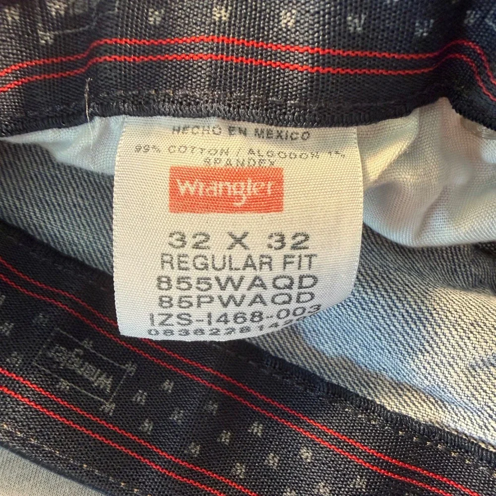 Wrangler Authentics Mens Regular Fit Straight Leg Jeans Blue 32x32 855WAQD